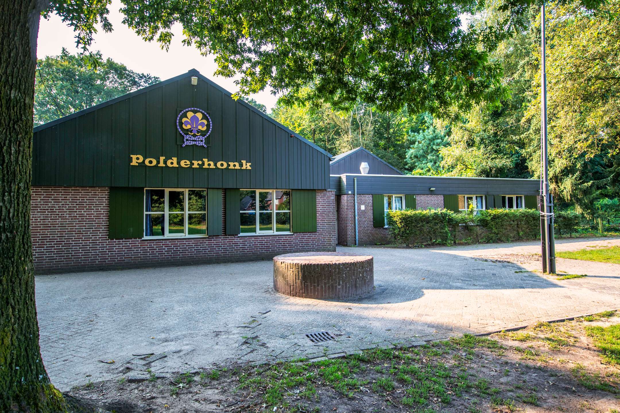 Het plein voor blokhut de Polderhonk